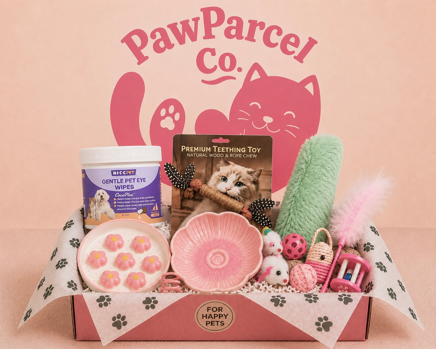 Cat Toy & Essentials Box